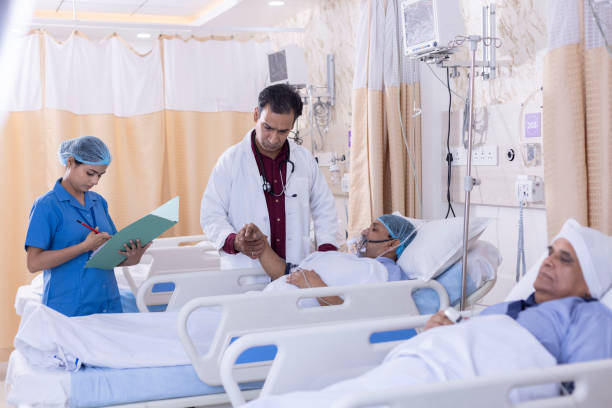 Doctor with patient